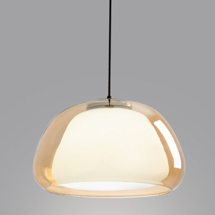 Moderne Jelly Hanglamp – Elegante Witte Glazen Kap met Verstelbare Daling
