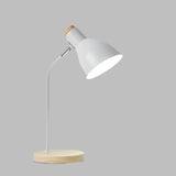 Houten tafellamp – Creatieve Scandinavische bureaulamp van hout en metaal