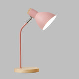 Houten tafellamp – Creatieve Scandinavische bureaulamp van hout en metaal
