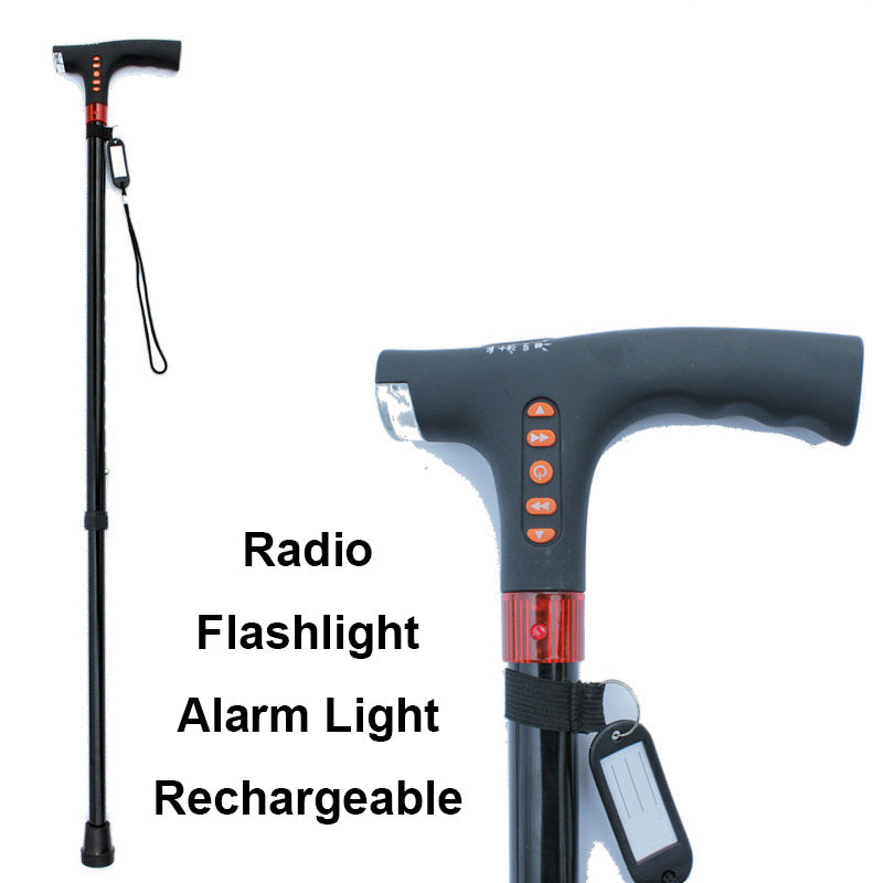 Intelligente wandelstok voor ouderen met LED-verlichting