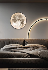 Decoratieve wandlamp LED in de vorm van een maan