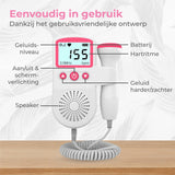 Doppler Fetal Hartslagmonitor voor Zwangere Vrouwen Ultrasound Technologie met LCD Scherm