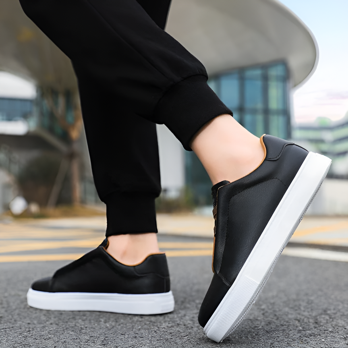 Stijlvolle Luxe Leren Sneakers
