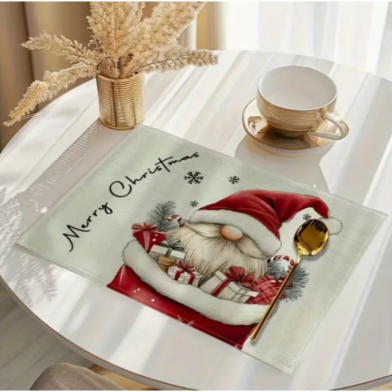 GNOMECHEER – Decoratieve kersttafelonderzetter voor feestelijke familiediners