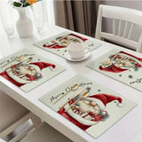 GNOMECHEER – Decoratieve kersttafelonderzetter voor feestelijke familiediners
