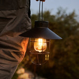 Set van 2 Solar Retro Lantaarns – Vintage Hanglampen voor Tuin en Balkon