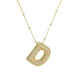 Diamanten Ketting met Letter