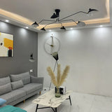 Zwarte plafondlamp met draaibare armen – modern design