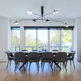 Zwarte plafondlamp met draaibare armen – modern design