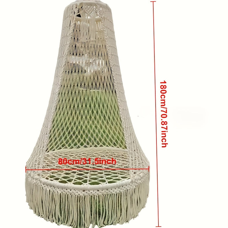 BohoSwing Handgeweven Hangstoel – Relaxte Bohemian Vibes
