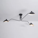 Zwarte plafondlamp met draaibare armen – modern design