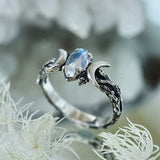Stijlvolle Maansteen Statement Ring – Iris