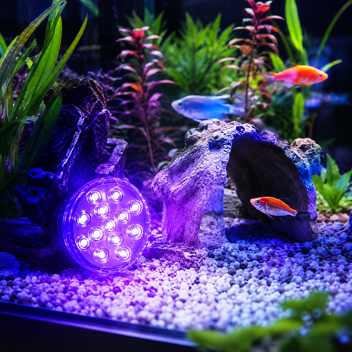 Waterdichte LED Onderwaterlamp met Afstandsbediening - GlowRipple