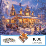 Winterse Betovering Puzzel – Geniet van de feestelijke sfeer