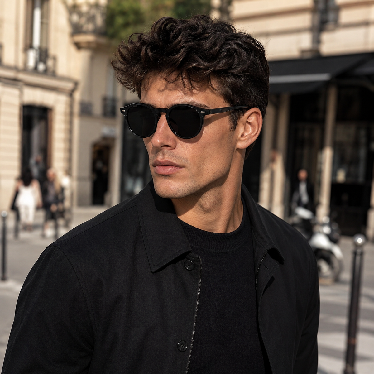 Heren Zonnebril | Lichtgewicht Retro Ronde Frame | Tortoiseshell
