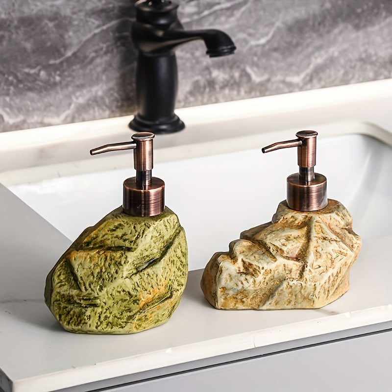 Rustieke Zeepdispenser Steenlook – Functioneel en Sfeervol