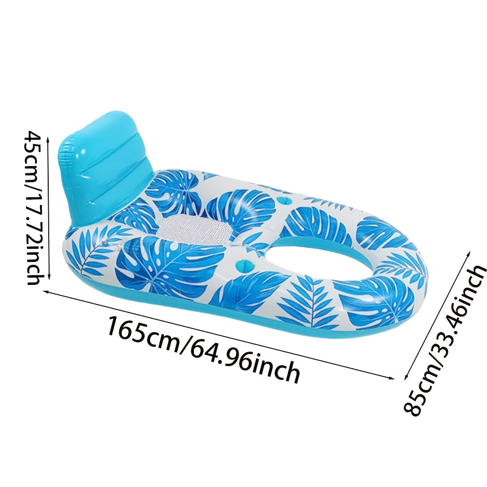 TropiFloat Opblaasbare Zwemring – Relax met Stevige Rugleuning