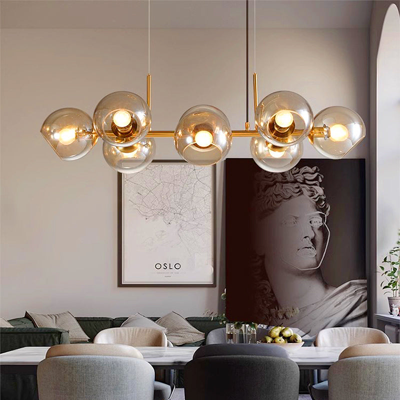 Moderne Eettafel Kroonluchter – Strakke Minimalistische LED Hanglamp