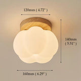 Pompoen Flush Plafondlamp – Speelse & Warme LED Verlichting voor Elke Kamer