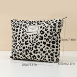 Chic Luipaard Make-up Tas – Compact en Functioneel