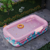 Vrolijk Opblaasbaar Zwembad voor de Tuin – Duurzaam PVC, Perfect voor Zomerse Feestjes en Familieplezier