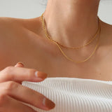 Stijlvolle Slanke Slangenketting – Isis