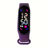 Lichtgevend Kinderhorloge - Kleurrijk LED Display en Sportief Design