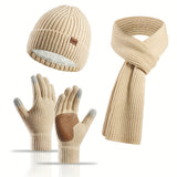 Vrolijke Winterset - Muts, Sjaal en Handschoenen voor Koppels