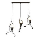 Retro IJzeren Man Hanglamp – Speelse Vintage Charme voor Unieke Interieurs