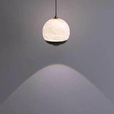 Hanglamp - Albast Glas Bol met Marmeren Voet