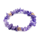 Stijlvolle Armband van Natuursteen en Kristalparels - Celine