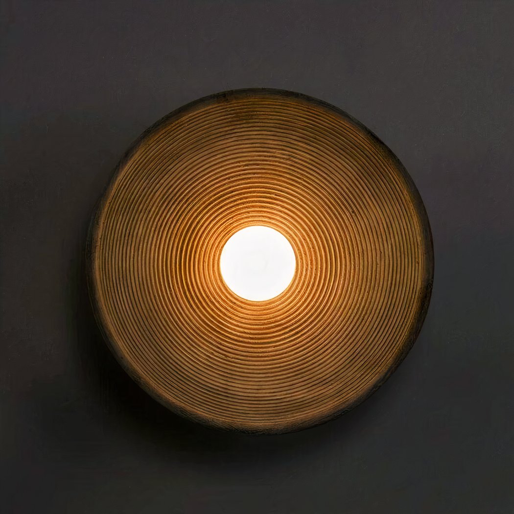 Scandi Retro Ronde Wandlamp – Sfeervol Licht voor Elke Kamer