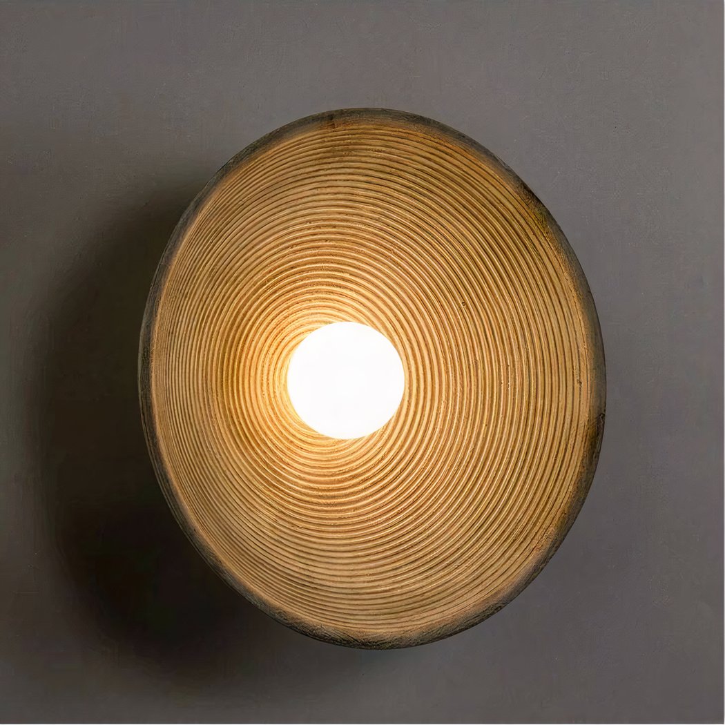 Scandi Retro Ronde Wandlamp – Sfeervol Licht voor Elke Kamer