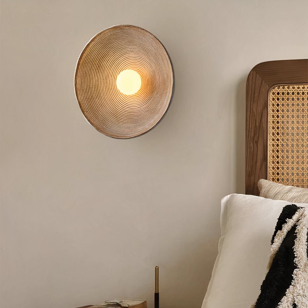 Scandi Retro Ronde Wandlamp – Sfeervol Licht voor Elke Kamer