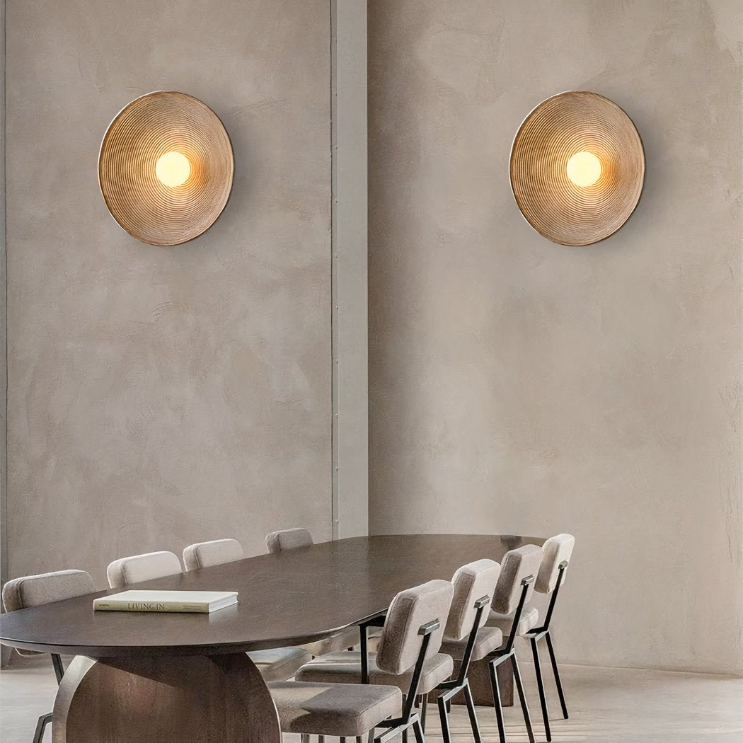 Scandi Retro Ronde Wandlamp – Sfeervol Licht voor Elke Kamer