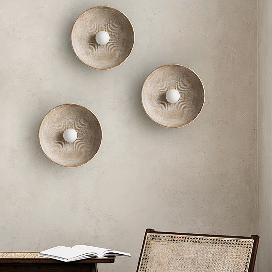 Scandi Retro Ronde Wandlamp – Sfeervol Licht voor Elke Kamer