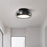 Moderne Plafondlamp met Glazen Kappen