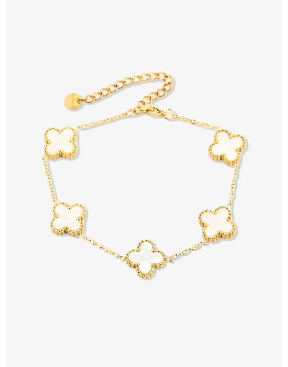 Vijfbladig Klavertje Vier Armband