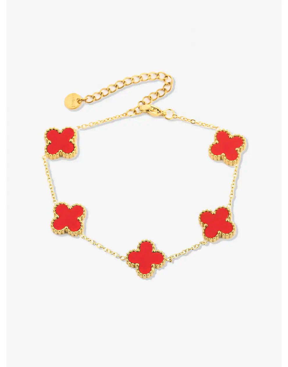 Vijfbladig Klavertje Vier Armband