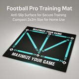 Norvo | Voetbal Pro Trainingsmat | Antislip, 2x2m Ruimte & Videoprogramma voor Vaardigheidsverbetering en Thuistraining