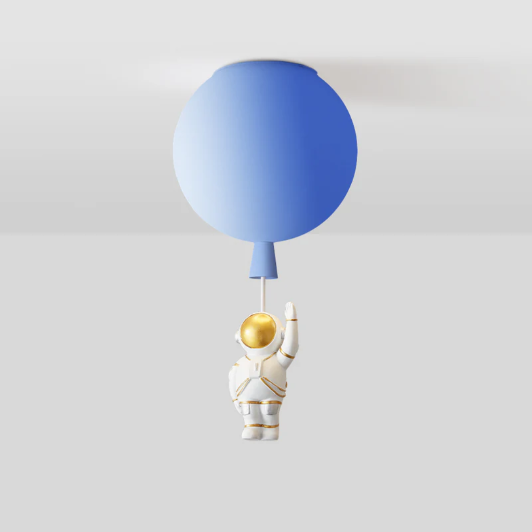 Trendy Maan/Astronaut Kinderkamer LED Plafondlamp - CosmoGlow