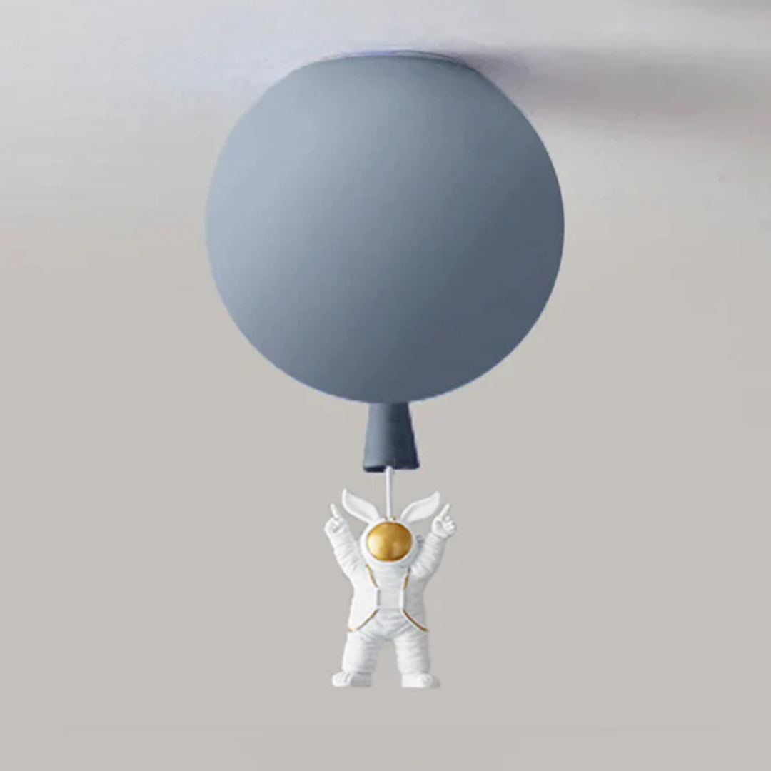 Trendy Maan/Astronaut Kinderkamer LED Plafondlamp - CosmoGlow