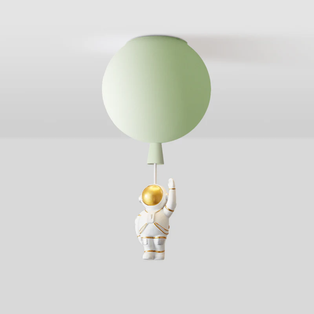 Trendy Maan/Astronaut Kinderkamer LED Plafondlamp - CosmoGlow