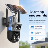 DualGuard Solar 4K – Draadloze beveiligingscamera met zonnepaneel & 360° zicht