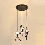 Retro IJzeren Man Hanglamp – Speelse Vintage Charme voor Unieke Interieurs