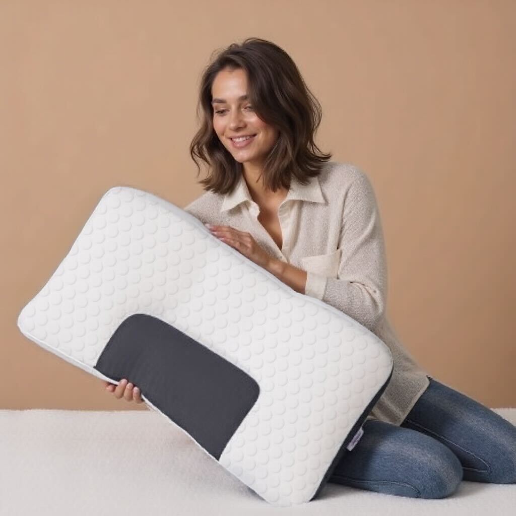 Orthopedisch Hoofdkussen met Massagefunctie – Ergonomische Ondersteuning voor Nek & Schouders