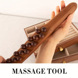 Houten Massagestok met 31 Kralen – Diepe Spierontspanning