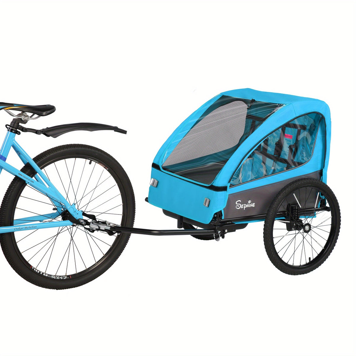 FlexiRide 2-in-1 Fietscaravan – Comfortabel en Opvouwbaar voor Twee Personen