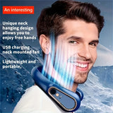 Oplaadbare USB Nekventilator voor Krachtige, Stille Koeling – Perfect voor Buiten- en Binnengebruik