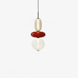 Moderne Hanglamp met Gekleurd Glas